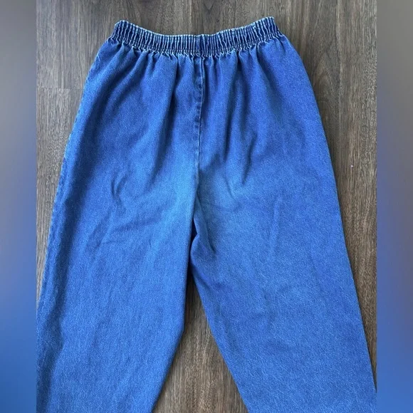 VINTAGE BRISTOL BLUES Elastic Waist Denim Jeans Western Retro | Size 10 (vtg 14) - Picture 11 of 11